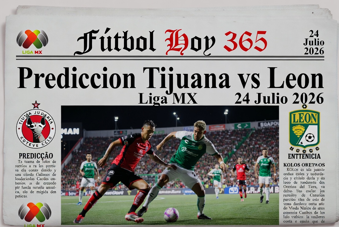 Prediccion Tijuana vs Leon Liga MX 24 Julio 2026