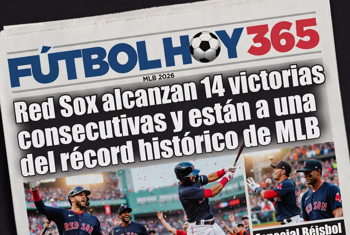 Red Sox alcanzan 14 victorias consecutivas y están a una del récord histórico de MLB