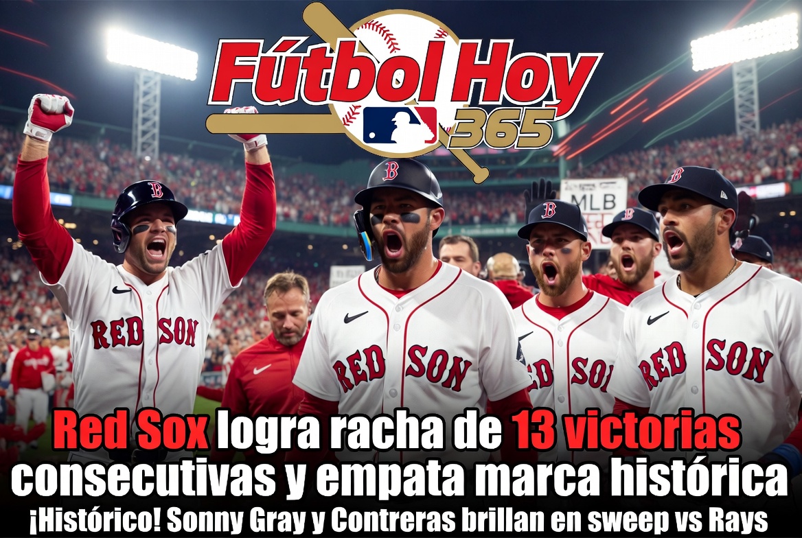 Red Sox logra racha de 13 victorias consecutivas y empata marca histórica