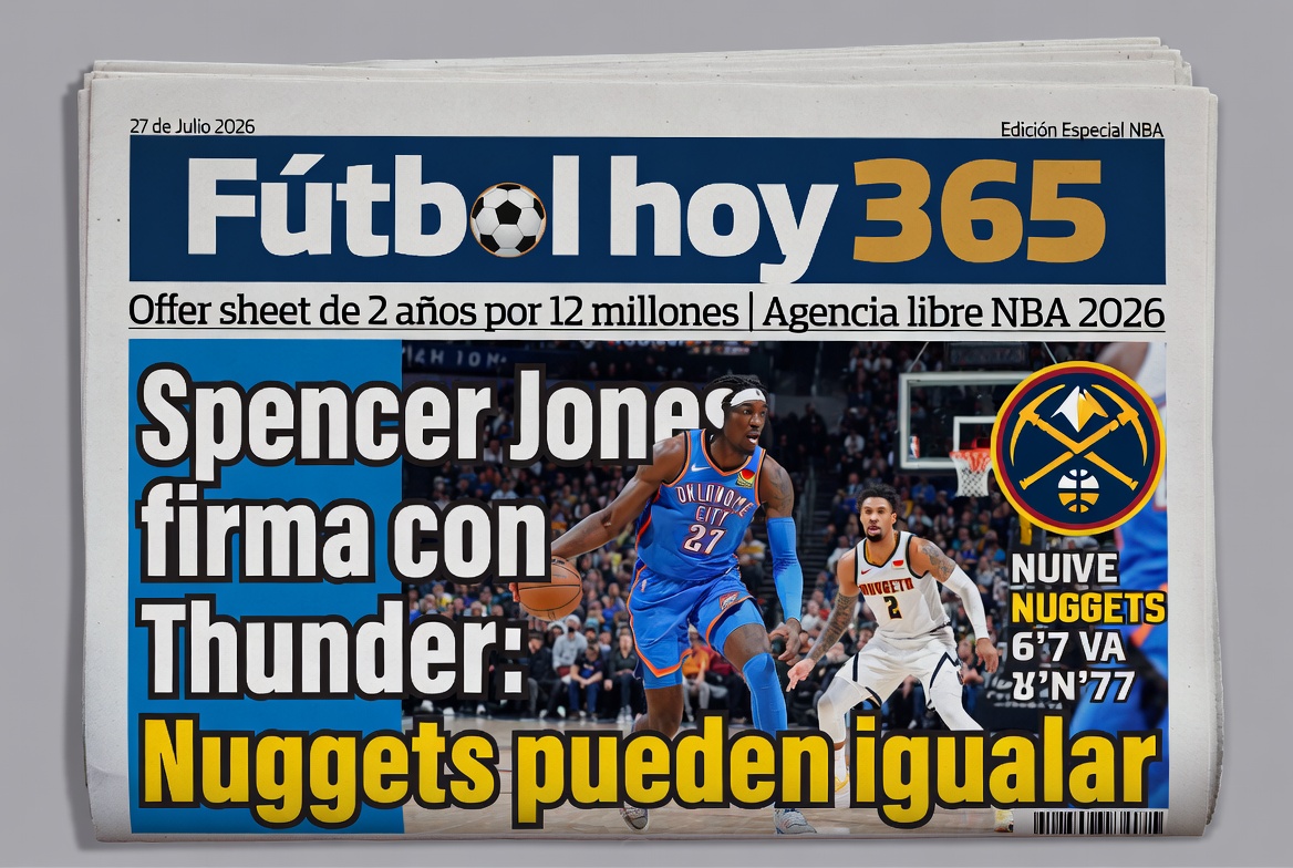 Spencer Jones firma con Thunder Nuggets pueden igualar