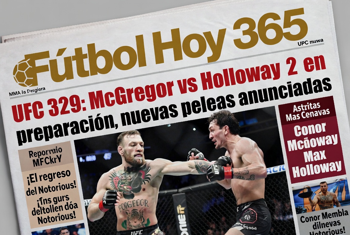 UFC 329 McGregor vs Holloway 2 en preparación, nuevas peleas anunciadas
