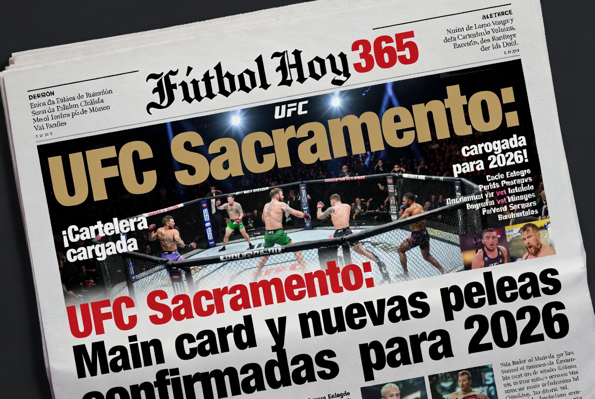 UFC Sacramento Main card y nuevas peleas confirmadas para 2026